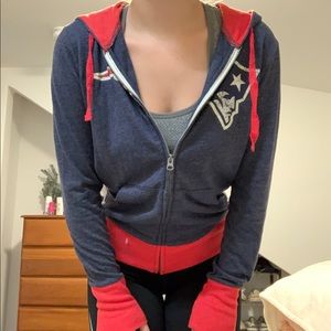 NE Patriots zip up hoodie
